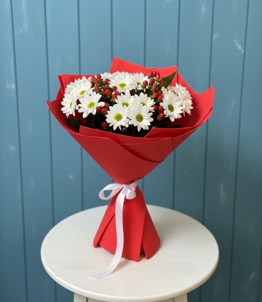 Букет цветов из: Хризантемы в Ромоданово