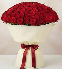 Букет 101 Красная роза Милано #REPLACE_PRED# Ромоданово