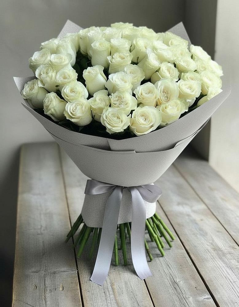 Букет 35 Белых роз в Ромоданово