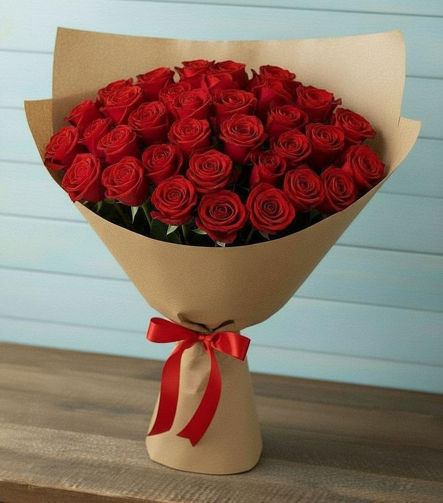 Букет Красные розы Милано в Ромоданово
