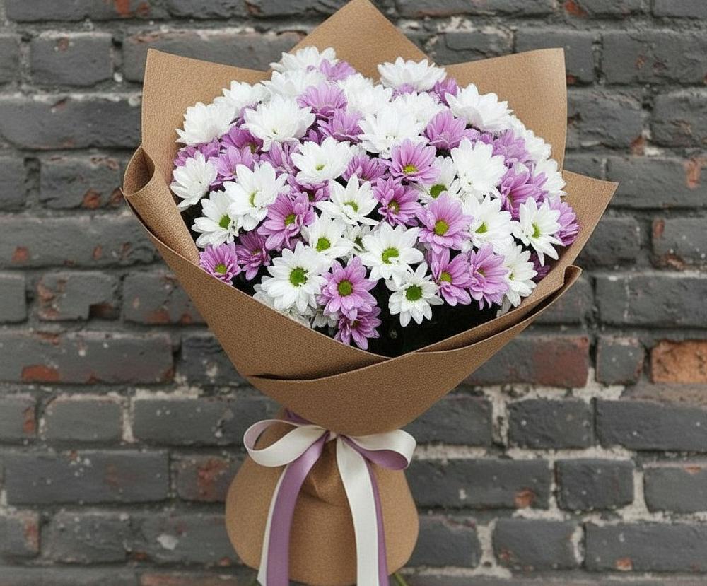 Букет цветов из: Хризантемы в Ромоданово